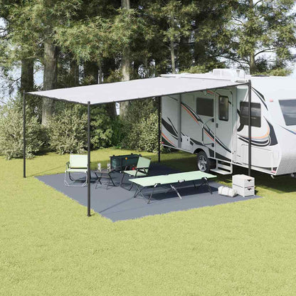 Tenttapijt Blauw En Grijs Polyetheen Blauw-Grijs