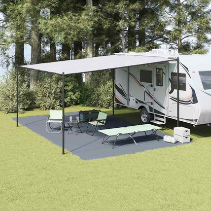 Tenttapijt Blauw En Grijs Polyetheen Blauw-Grijs