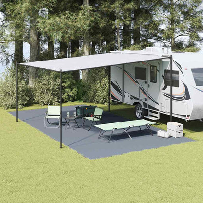 Tenttapijt Blauw En Grijs Polyetheen Blauw-Grijs