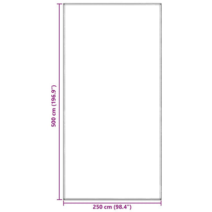Tenttapijt 500 X 250 Cm Polyetheen Lichtgrijs