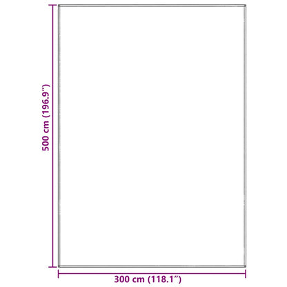 Tenttapijt 500 × 300 Cm Polyetheen Lichtgrijs