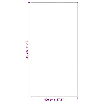 Tenttapijt 800 X 400 Cm Polyetheen Lichtgrijs
