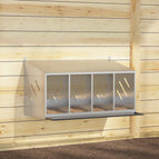 106,5 x 64 x 59,5 cm / Gegalvaniseerd zilver