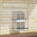 54 x 79 x 109,5 cm / Gegalvaniseerd zilver