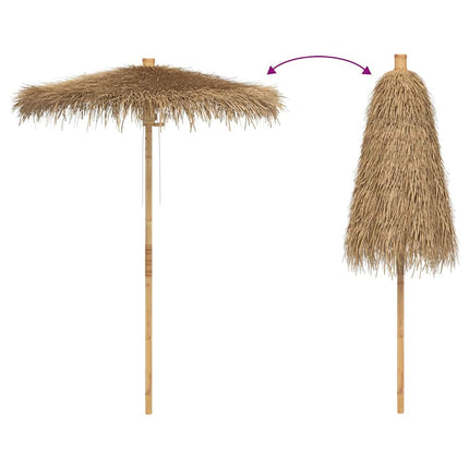 Tiki Paraplu Met Bananenblad Luifel Bamboe