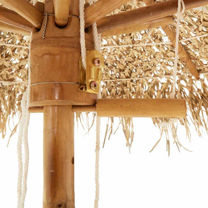 Tiki Paraplu Met Bananenblad Luifel Bamboe