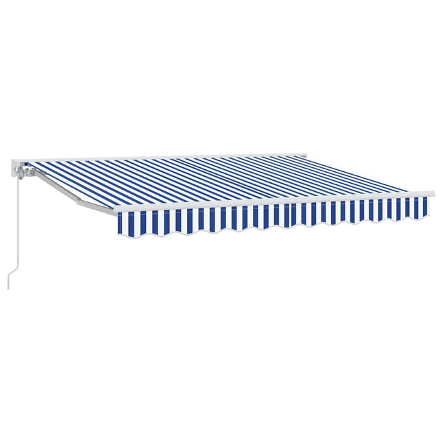 Zijde Frame En 250 X 200 Cm Polyester Met Pu-Coating Blauw En Wit (Wit Frame)