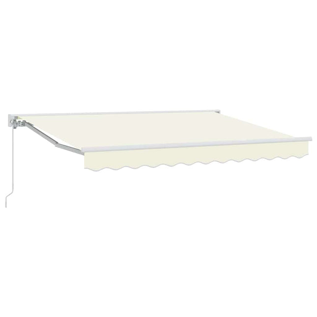 Zijde Frame Crème 250 X 200 Cm Polyester Met Pu-Coating Crèmekleurig (Wit Frame)