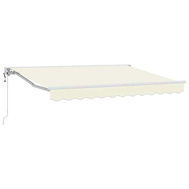 Zijde Frame Crème 250 X 200 Cm Polyester Met Pu-Coating Crèmekleurig (Wit Frame)