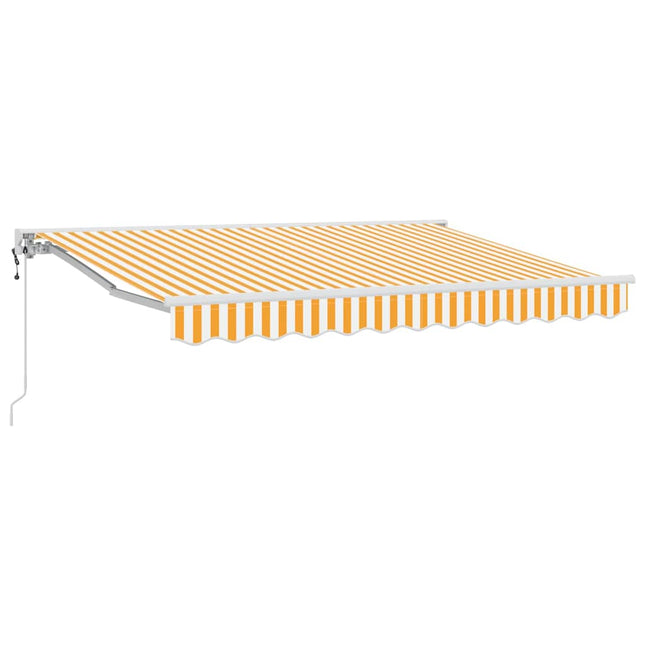Zijde Frame En 250 X 200 Cm Polyester Met Pu-Coating Geel En Wit (Wit Frame)