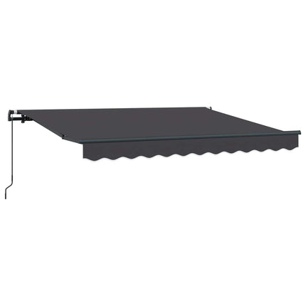 Inklapbaar Zonnescherm Antraciet 250 X 200 Cm Stof Anthraciet (Anthraciet Frame)