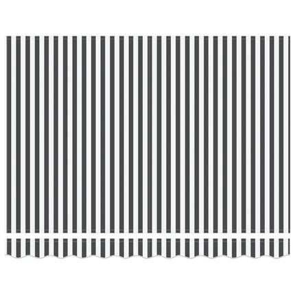 Inklapbaar Zonnescherm Antraciet 250 X 200 Cm Stof Anthraciet En Wit (Anthraciet Frame)