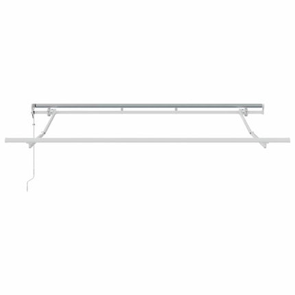 Inklapbaar Zonnescherm Beige 250 X 200 Cm Stof Beige (Wit Frame)