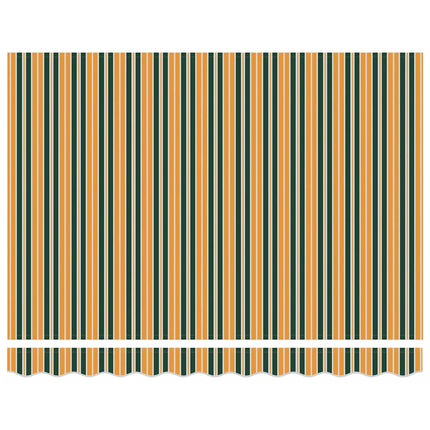 Zijde Frame En 250 X 200 Cm Polyester Met Pu-Coating Groen En Geel (Wit Frame)