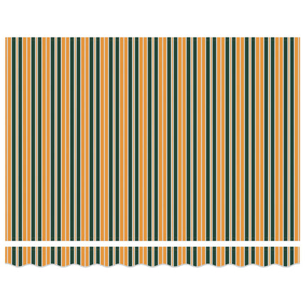 Inklapbaar Zonnescherm 250 X 200 Cm Stof Groen En Geel (Anthraciet Frame)