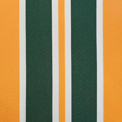 Inklapbaar Zonnescherm 250 X 200 Cm Stof Groen En Geel (Anthraciet Frame)