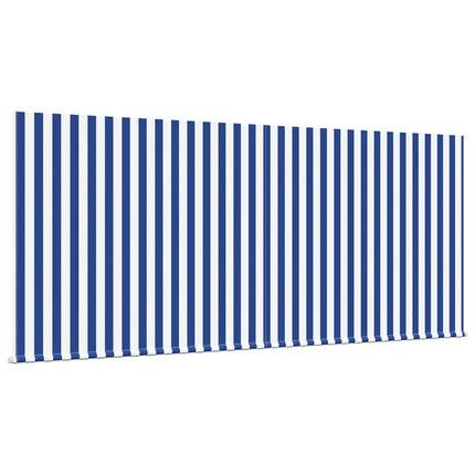 Inklapbaar Zonnescherm Blauw En Wit 300 X 200 Cm Crème (Anthraciet Frame)