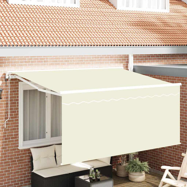 Inklapbaar Zonnescherm Crème 300 X 200 Cm
