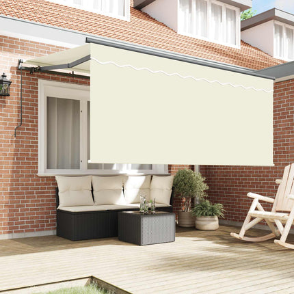 Inklapbaar Zonnescherm Crème 300 X 200 Cm Crème (Anthraciet Frame)