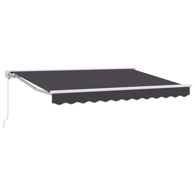 Zijde Frame Antraciet 300 X 200 Cm Polyester Met Pu-Coating Antracietkleurig (Wit Frame)