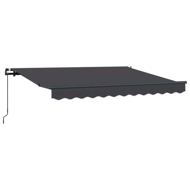Inklapbaar Zonnescherm Antraciet 300 X 200 Cm Stof Anthraciet (Anthraciet Frame)