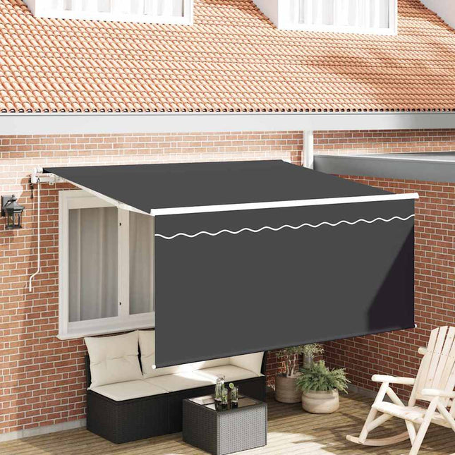 Inklapbaar Zonnescherm Antraciet 300 X 200 Cm Anthraciet (Anthraciet Frame)