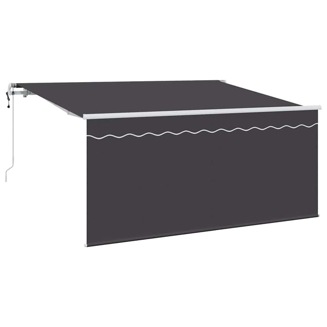 Inklapbaar Zonnescherm Antraciet 300 X 200 Cm Anthraciet (Anthraciet Frame)