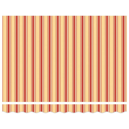 Inklapbaar Zonnescherm 300 X 200 Cm Stof Geel En Oranje (Wit Frame)