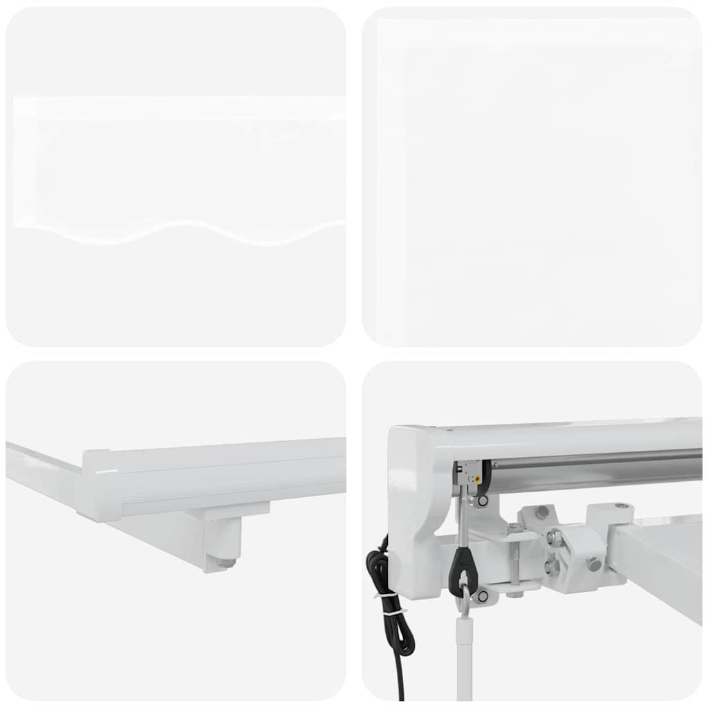 Zijde Frame Wit 300 X 200 Cm Polyester Met Pu-Coating Beige (Anthraciet Frame)