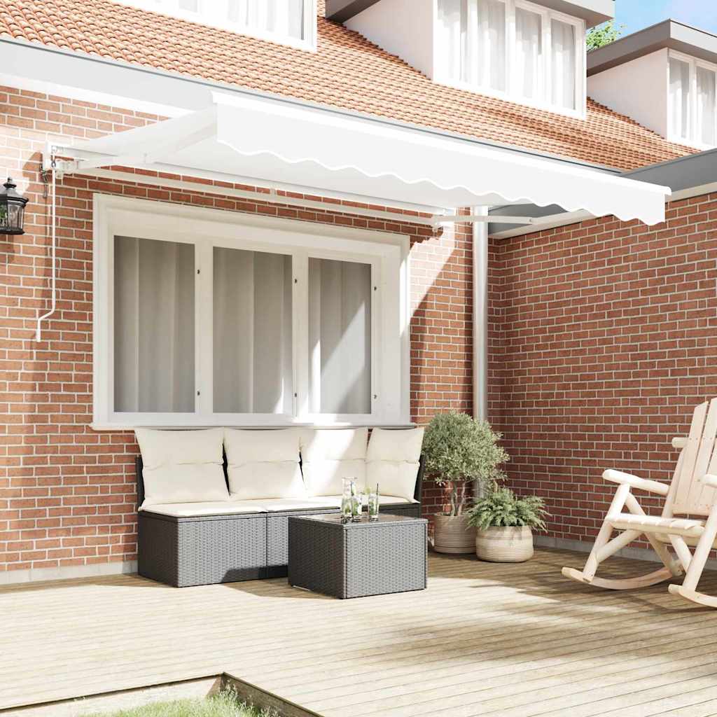 Zijde Frame Wit 300 X 200 Cm Polyester Met Pu-Coating Beige (Anthraciet Frame)