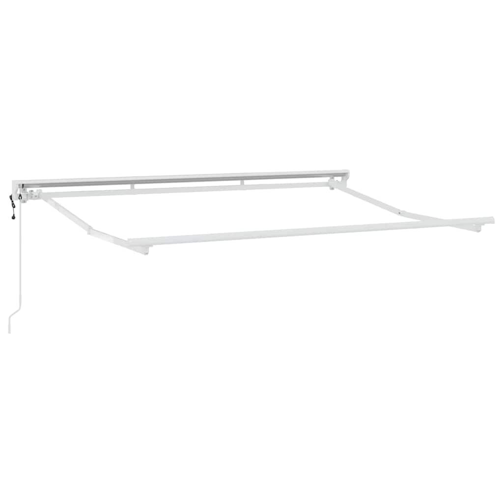 Zijde Frame Wit 300 X 200 Cm Polyester Met Pu-Coating Beige (Anthraciet Frame)