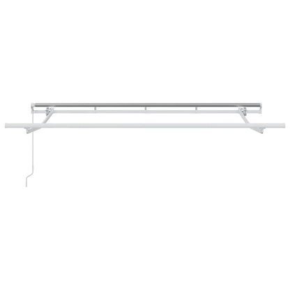 Inklapbaar Zonnescherm Wit 300 X 200 Cm Stof Beige (Anthraciet Frame)