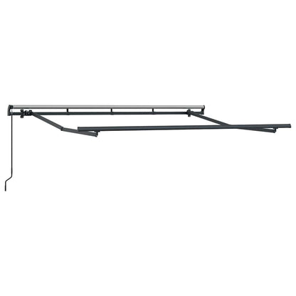 Inklapbaar Zonnescherm Wit 300 X 200 Cm Stof Beige (Anthraciet Frame)