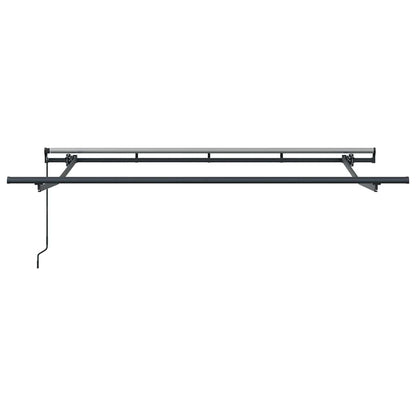 Inklapbaar Zonnescherm Wit 300 X 200 Cm Stof Beige (Anthraciet Frame)