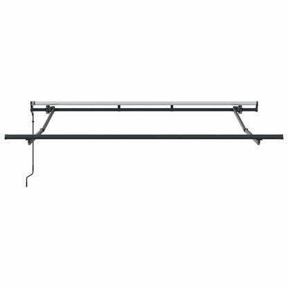 Inklapbaar Zonnescherm Wit 300 X 200 Cm Stof Beige (Anthraciet Frame)