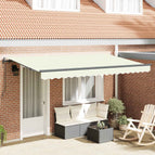 3,5 x 2 m / Crème (anthraciet frame) / Elektrisch