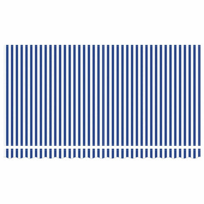 Inklapbaar Zonnescherm Blauw 350 X 200 Cm Stof Crème (Anthraciet Frame)