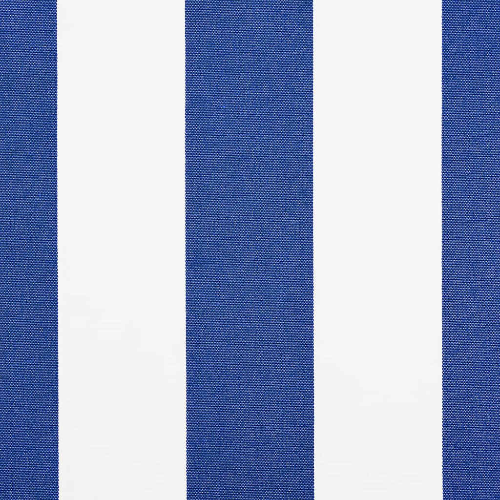 Inklapbaar Zonnescherm Blauw 350 X 200 Cm Stof Crème (Anthraciet Frame)
