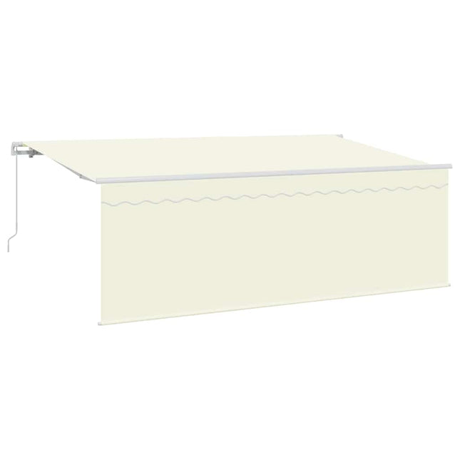 Inklapbaar Zonnescherm Crème 350 X 200 Cm Crème (Anthraciet Frame)