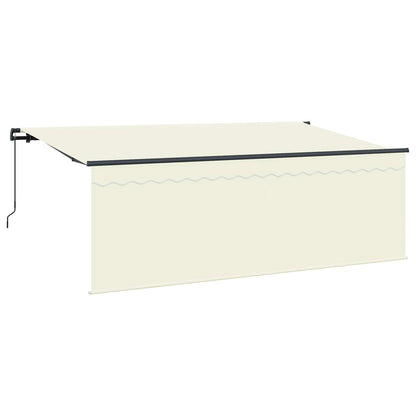 Inklapbaar Zonnescherm Crème 350 X 200 Cm Crème (Anthraciet Frame)