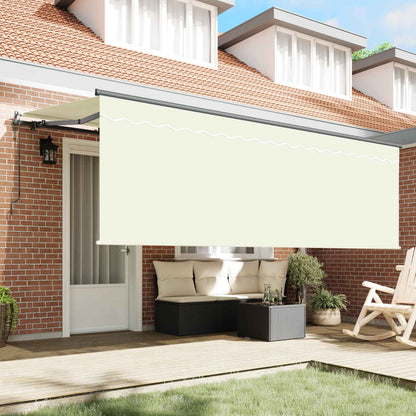 Inklapbaar Zonnescherm Crème 350 X 200 Cm Crème (Anthraciet Frame)