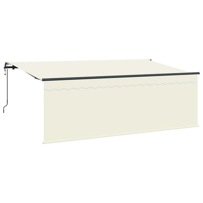 Inklapbaar Zonnescherm Crème 350 X 200 Cm Crème (Anthraciet Frame)