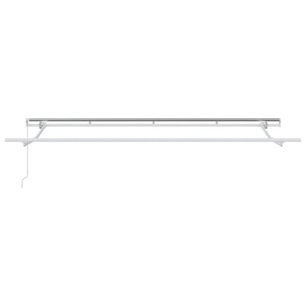 Inklapbaar Zonnescherm Bordeauxrood 350 X 200 Cm Stof Bordeaux (Wit Frame)