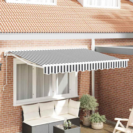 Zijde Frame Antraciet En 250 X 200 Cm Anthraciet En Wit (Wit Frame)