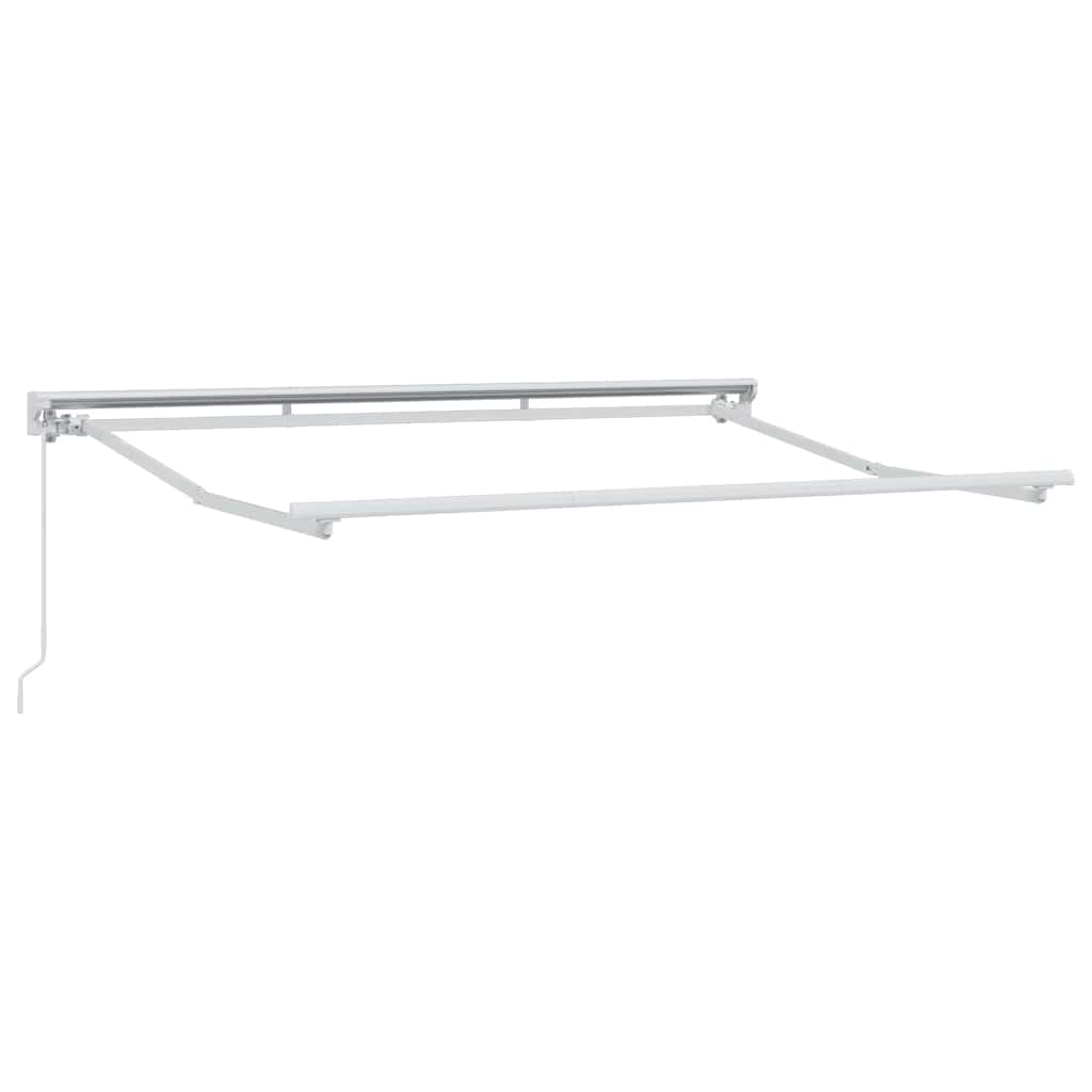 Zijde Frame En 350 X 200 Cm Polyester Met Pu-Coating Geel En Grijs (Wit Frame)