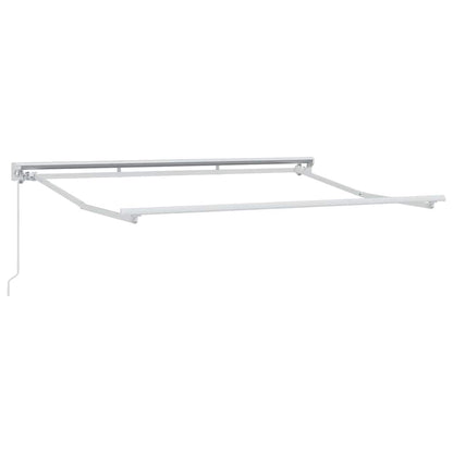 Zijde Frame En 350 X 200 Cm Polyester Met Pu-Coating Geel En Grijs (Wit Frame)