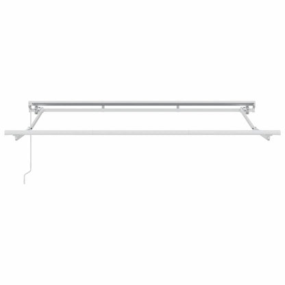 Zijde Frame En 350 X 200 Cm Polyester Met Pu-Coating Geel En Grijs (Wit Frame)