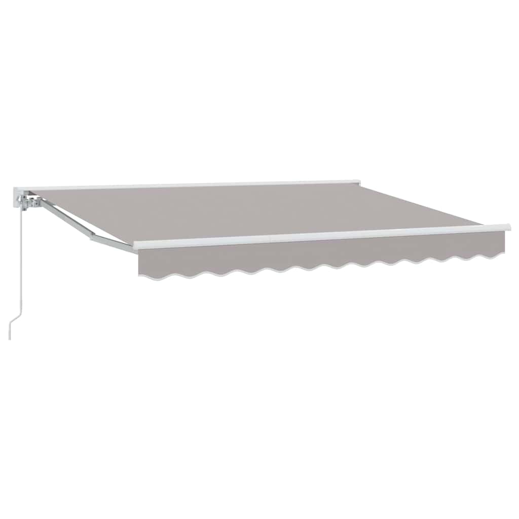 Zijde Frame Lichtgrijs 350 X 200 Cm Polyester Met Pu-Coating Lichtgrijs (Wit Frame)