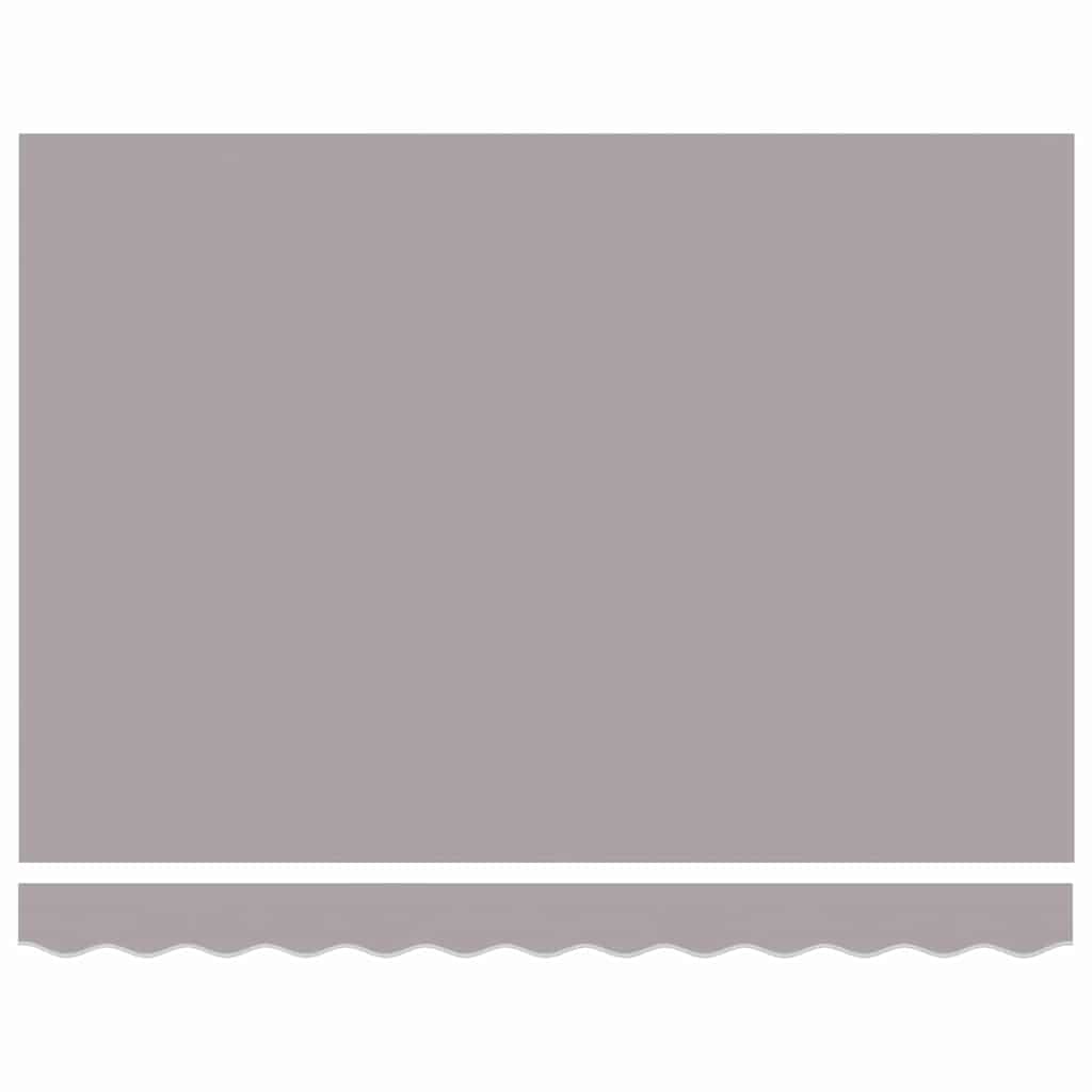 Zijde Frame Lichtgrijs 350 X 200 Cm Polyester Met Pu-Coating Lichtgrijs (Wit Frame)