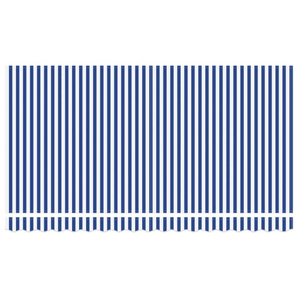 Inklapbaar Zonnescherm Blauw En Wit 400 X 200 Cm Crème (Anthraciet Frame)